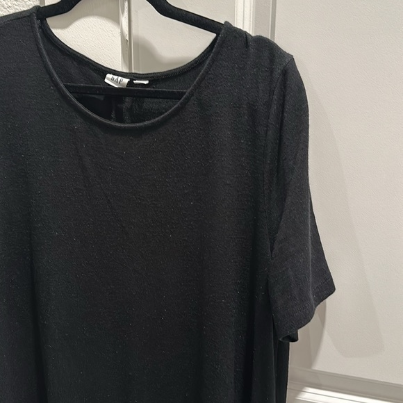 Black short sleeve t shirt dress - Picture 3 of 4